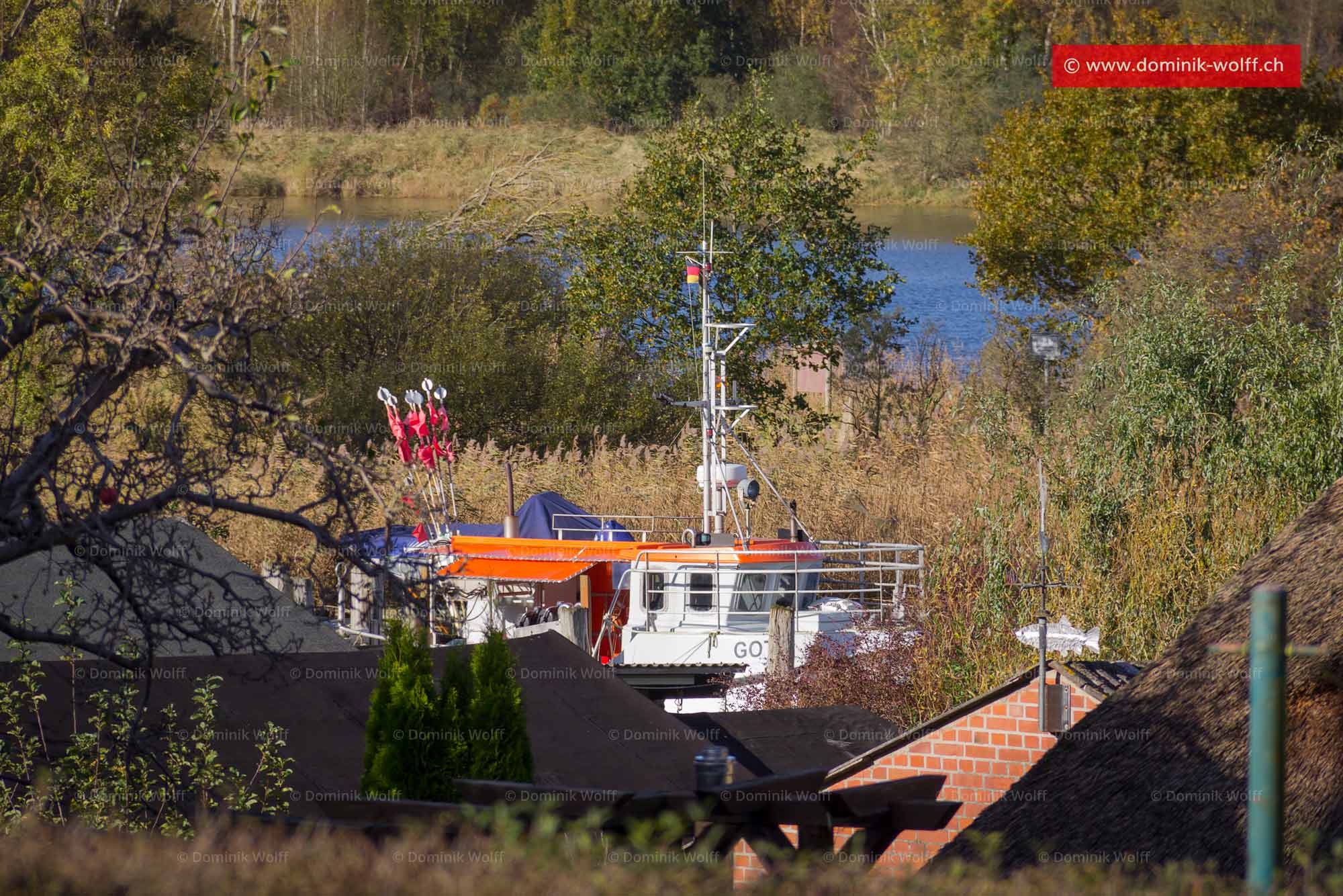 Bild + Foto - Herbst im Lübecker Fischerdorf