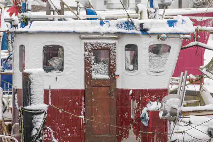 Winterlicher Niendorfer Hafen