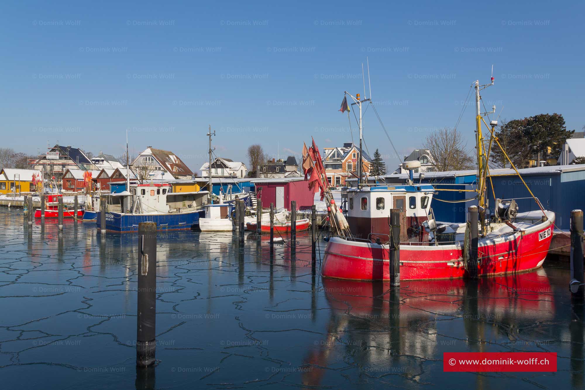 Bild + Foto - Winter im Hafen Niendorf/Ostsee