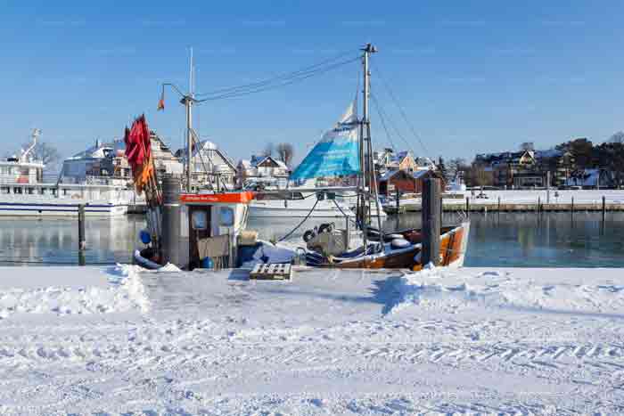 Hafen Niendorf im Winter