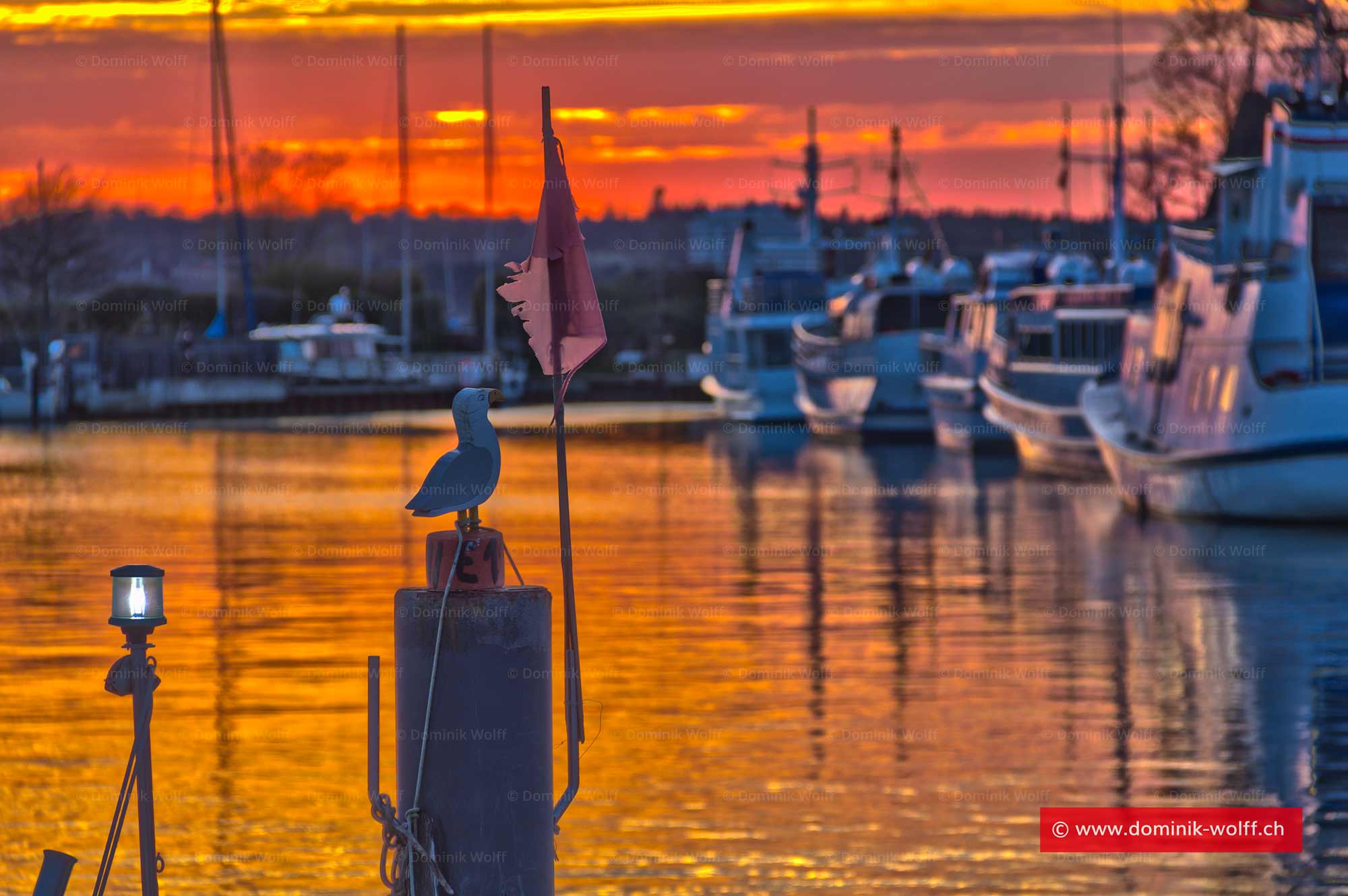 Bild + Foto - Sonne geht in Timmendorfer Strand unter