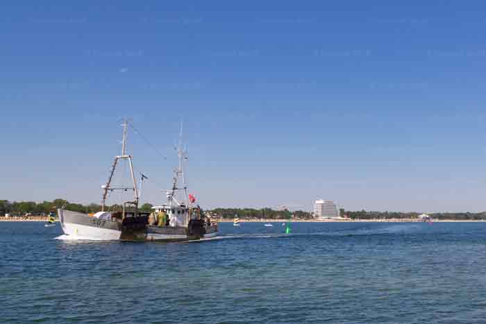 Seebrückenblick Hafeneinfahrt