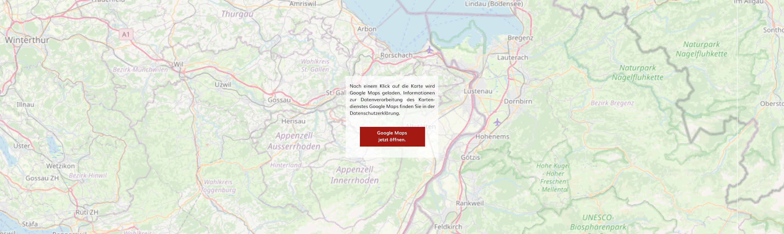 Karte Appenzellerland