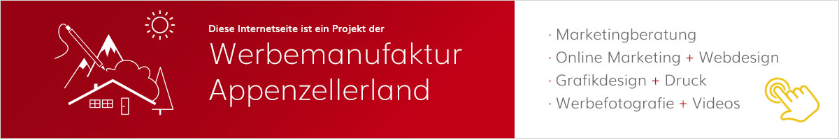 Hinweis Werbemanufaktur Appenzellerland