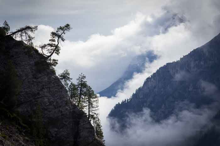 Bergpass in das Waadtland / Schweiz