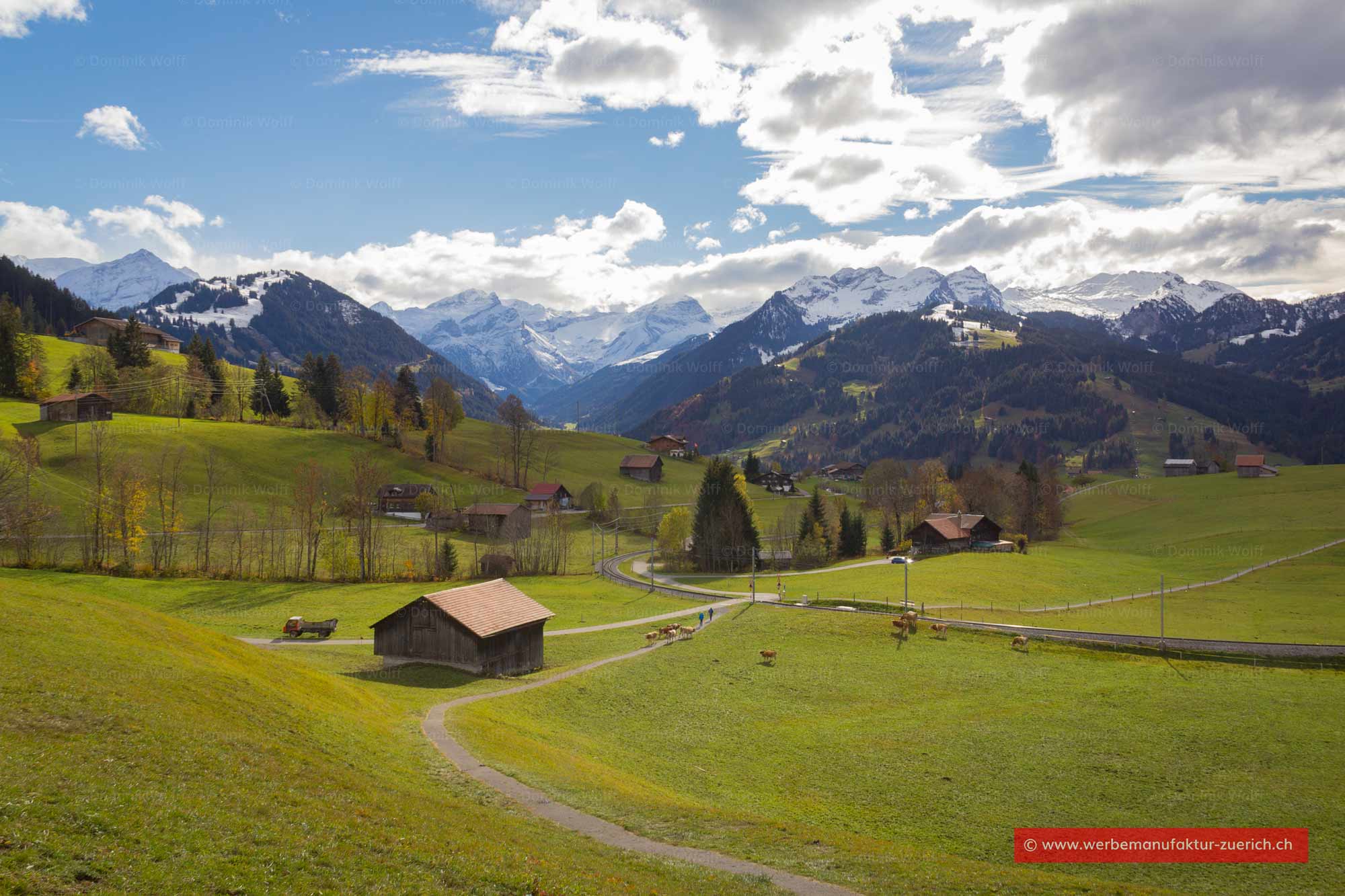 Bild + Foto - Wanderweg von Schönried nach Gstaad