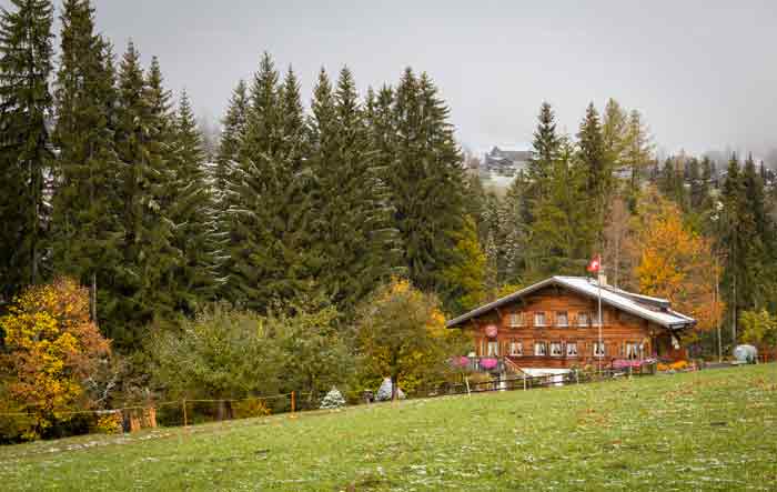 Auf dem Wanderweg nach Schönried