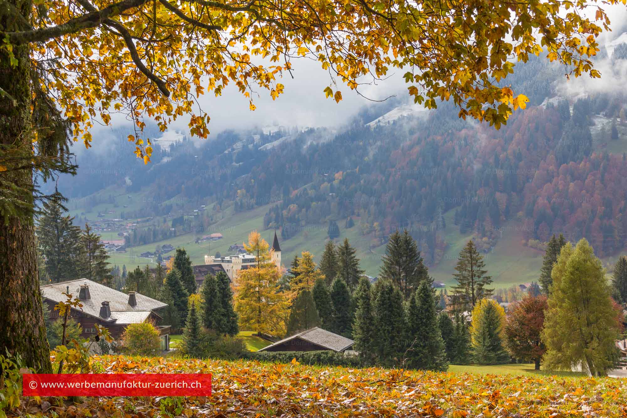 Bild + Foto - Gstaad Oberbort in der Schweiz