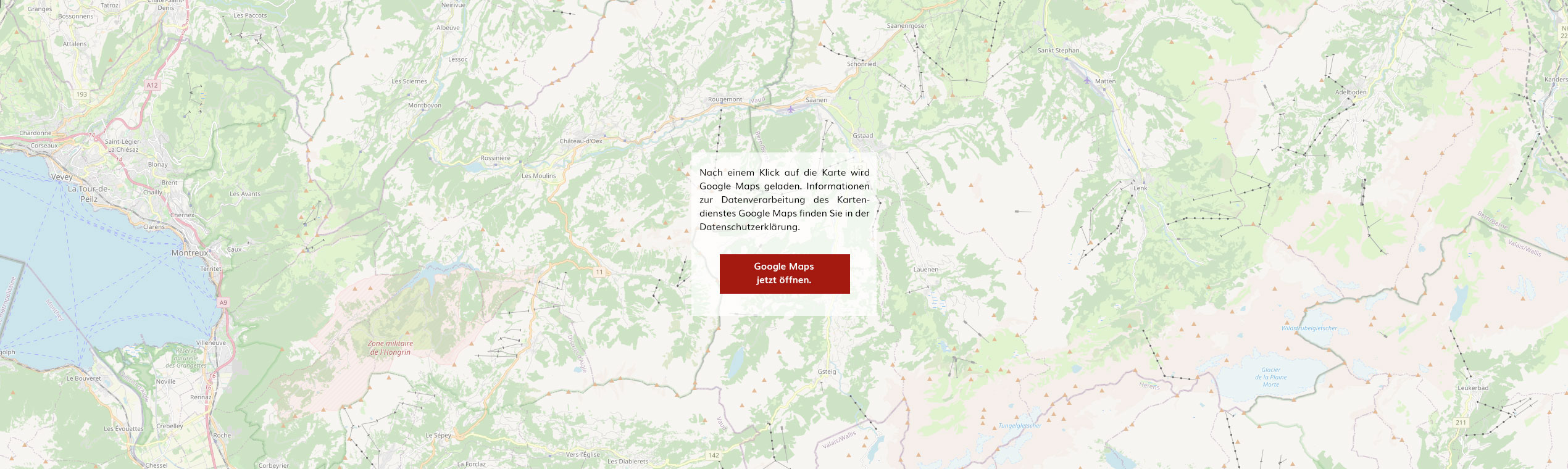 Karte Gstaad - Saanenland