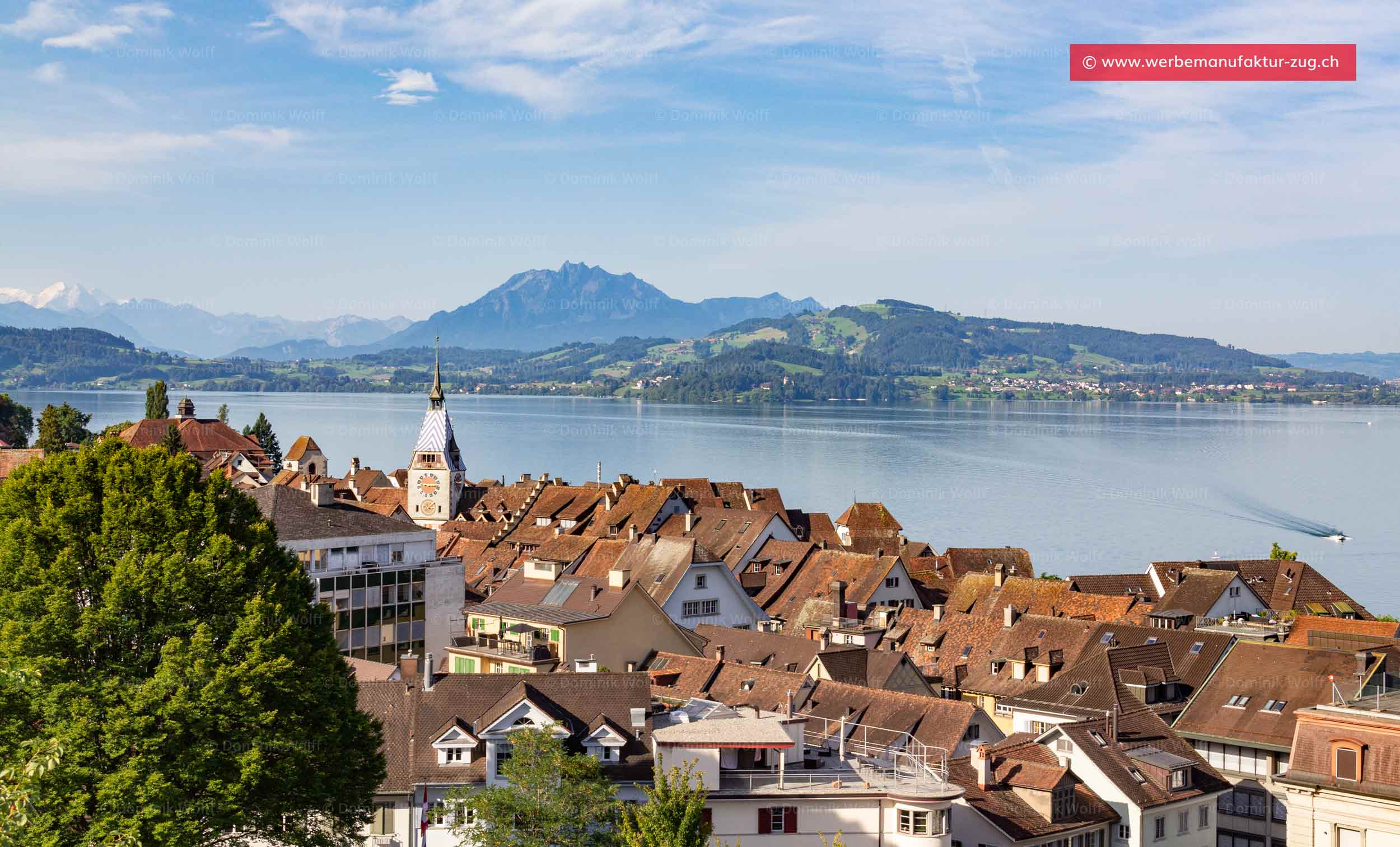 Bild + Foto - Über den Dächern von Zug