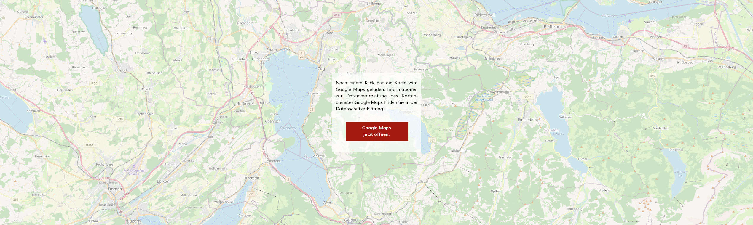 Karte Kanton Zug